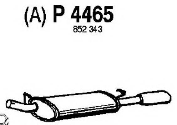 FENNO P4465 Глушник вихлопних газів кінцевий
