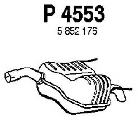FENNO P4553 Глушник вихлопних газів кінцевий