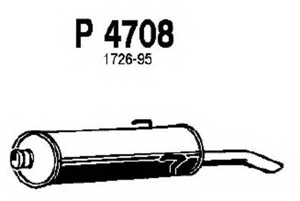 FENNO P4708 Глушник вихлопних газів кінцевий