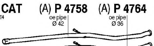 FENNO P4758 Труба вихлопного газу