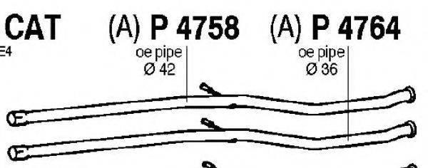 FENNO P4764 Труба вихлопного газу