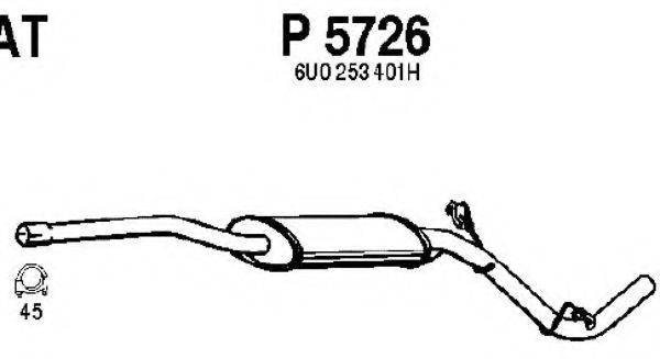 FENNO P5726 Середній глушник вихлопних газів