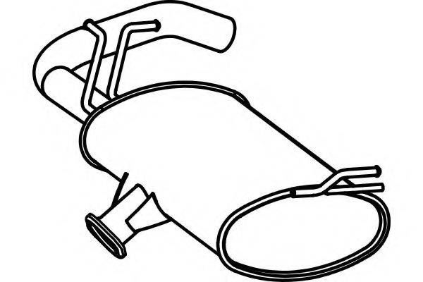 Глушник вихлопних газів кінцевий FENNO P6290 Глушник вихлопних газів кінцевий FENNO P6290