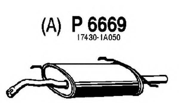 FENNO P6669 Глушник вихлопних газів кінцевий