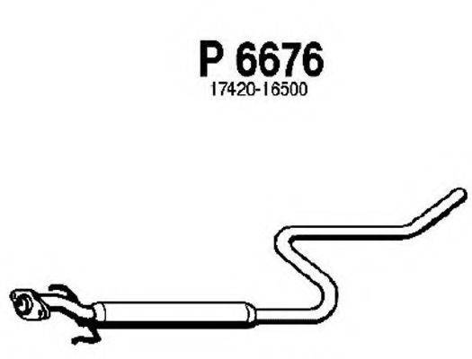 FENNO P6676 Середній глушник вихлопних газів