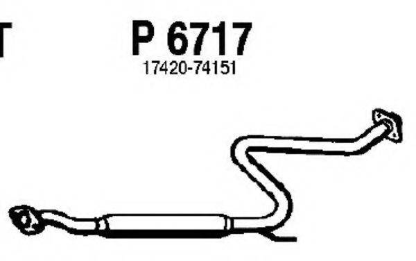 FENNO P6717 Середній глушник вихлопних газів