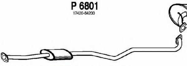 FENNO P6801 Середній глушник вихлопних газів