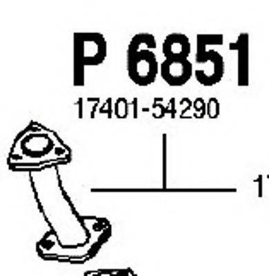FENNO P6851 Труба вихлопного газу