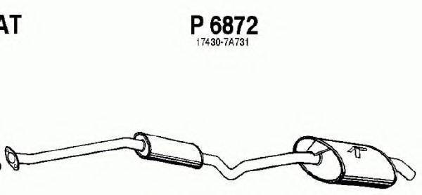 FENNO P6872 Глушник вихлопних газів кінцевий