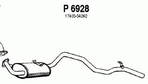 FENNO P6928 Глушник вихлопних газів кінцевий