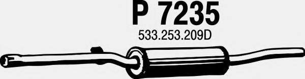 FENNO P7235 Середній глушник вихлопних газів