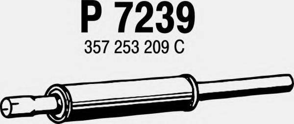 FENNO P7239 Середній глушник вихлопних газів