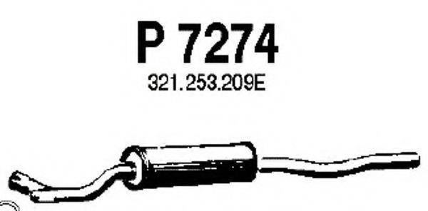 FENNO P7274 Середній глушник вихлопних газів