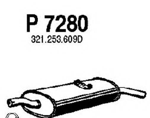 FENNO P7280 Глушник вихлопних газів кінцевий