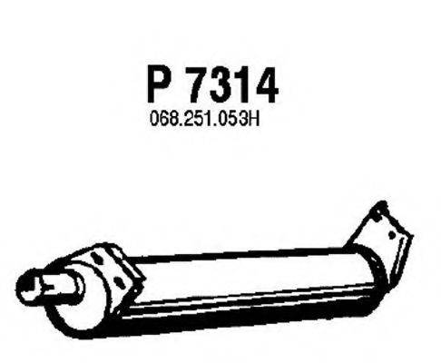 FENNO P7314 Глушник вихлопних газів кінцевий