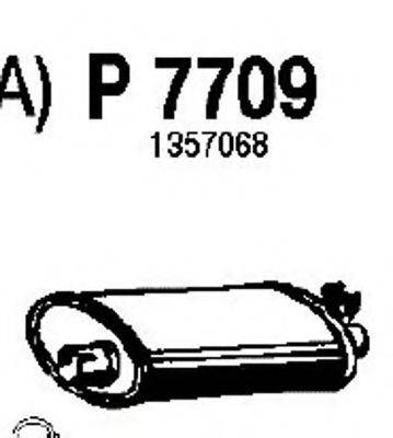 FENNO P7709 Глушник вихлопних газів кінцевий