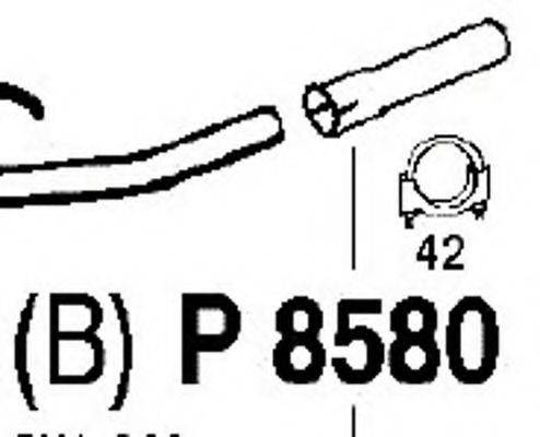 FENNO P8580 Труба вихлопного газу