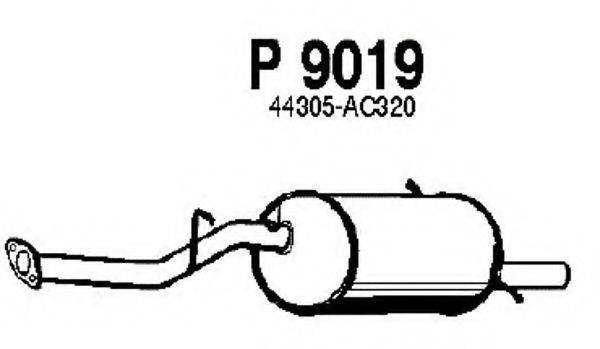 FENNO P9019 Глушник вихлопних газів кінцевий
