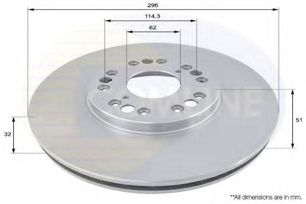 COMLINE ADC0162V гальмівний диск