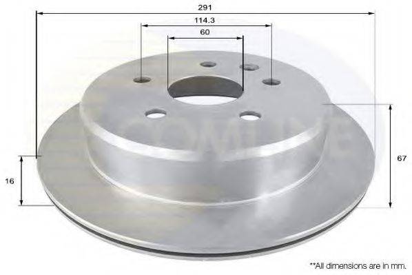 COMLINE ADC0161V гальмівний диск