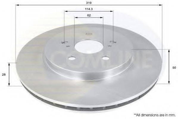 COMLINE ADC01158V гальмівний диск