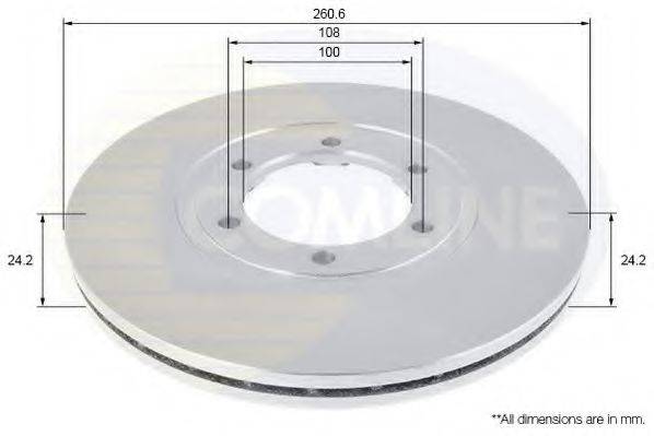 COMLINE ADC1069V гальмівний диск