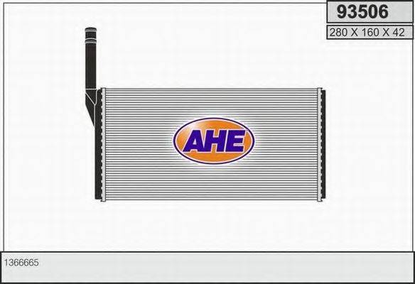 AHE 93506 Теплообмінник, опалення салону