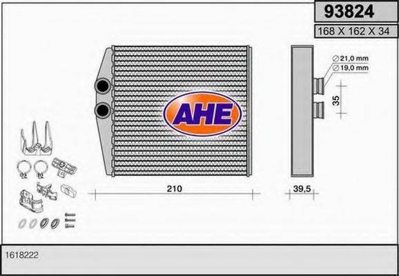 AHE 93824 Теплообмінник, опалення салону
