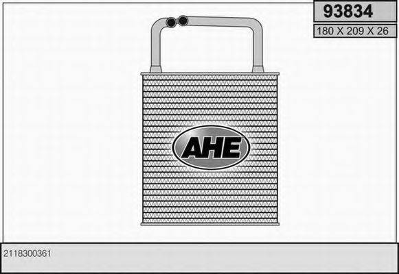 AHE 93834 Теплообмінник, опалення салону
