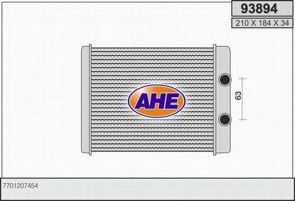 AHE 93894 Теплообмінник, опалення салону