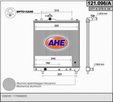 AHE 121096A Радіатор, охолодження двигуна