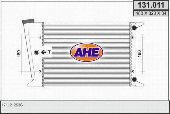 AHE 131011 Радіатор, охолодження двигуна