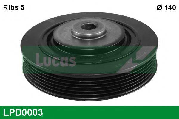 LUCAS ENGINE DRIVE LPD0003 Ремінний шків, колінчастий вал