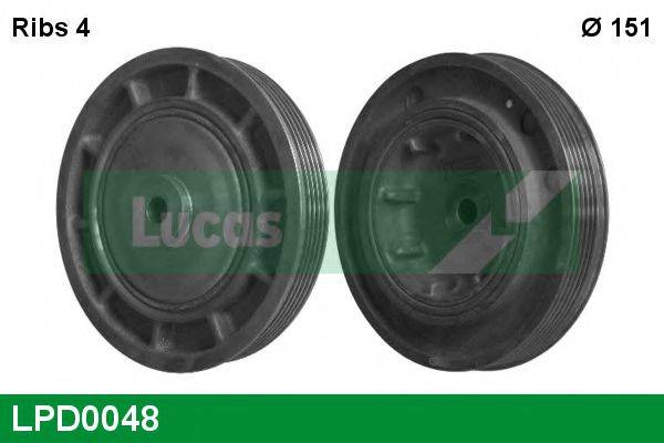 LUCAS ENGINE DRIVE LPD0048 Ремінний шків, колінчастий вал