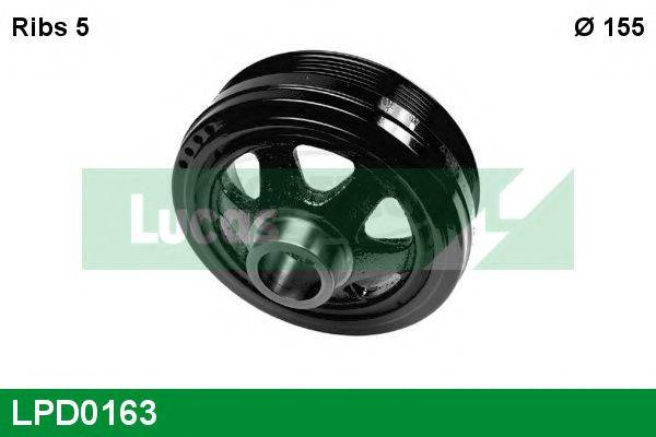 LUCAS ENGINE DRIVE LPD0163 Ремінний шків, колінчастий вал