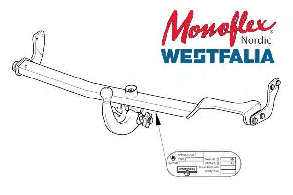 MONOFLEX 304076 Причіпне обладнання