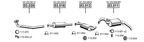 ASMET VA031495 Система випуску ОГ