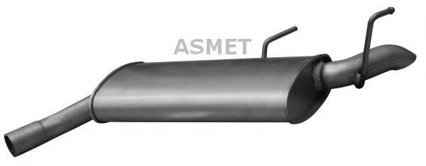 ASMET 05178 Глушник вихлопних газів кінцевий
