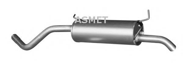 ASMET 10086 Глушник вихлопних газів кінцевий