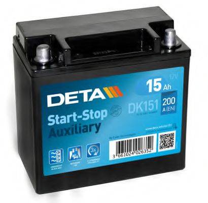 DETA DK151 Стартерна акумуляторна батарея; Стартерна акумуляторна батарея