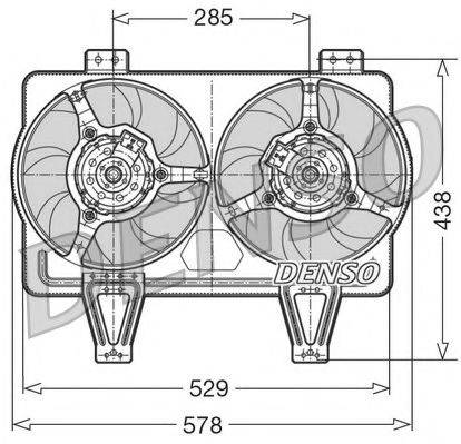 NPS DER01016 Вентилятор, охолодження двигуна