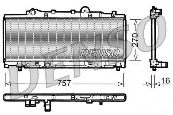 NPS DRM09090 Радіатор, охолодження двигуна