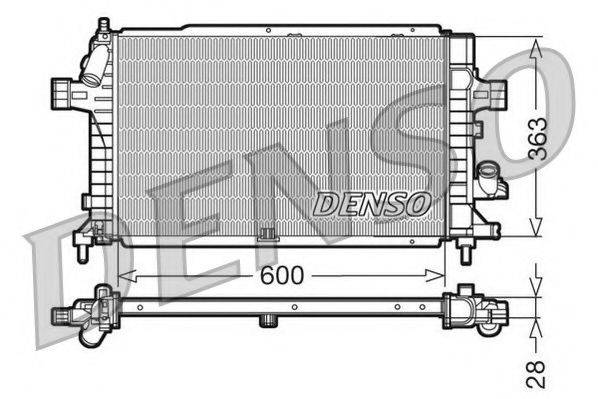 NPS DRM20102 Радіатор, охолодження двигуна