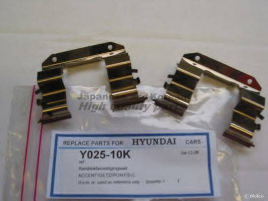 ASHUKI Y02510K Комплект гальмівних колодок, дискове гальмо