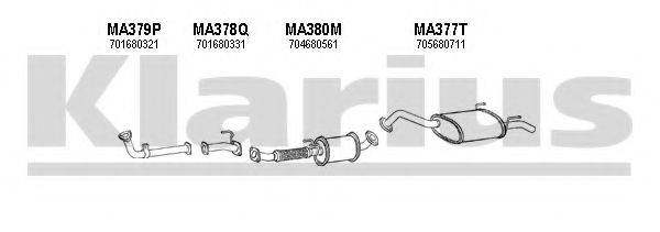 KLARIUS 570271U Система випуску ОГ