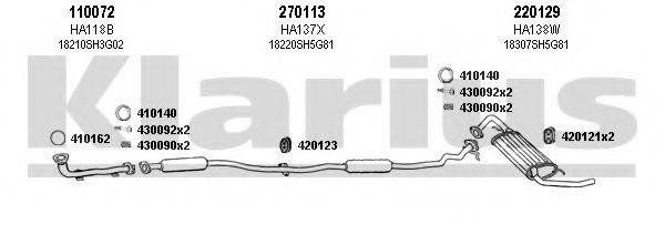 KLARIUS 420057E Система випуску ОГ