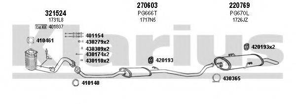 KLARIUS 630761E Система випуску ОГ