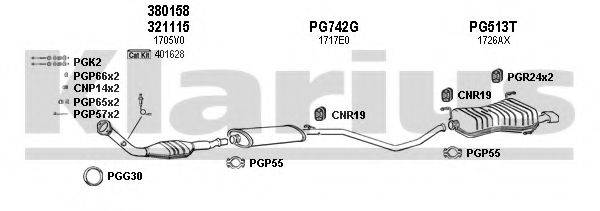 KLARIUS 630628U Система випуску ОГ