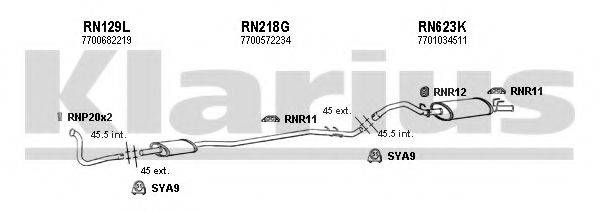 KLARIUS 720581U Система випуску ОГ
