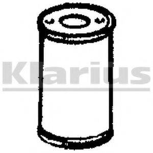 KLARIUS PG400J Середній глушник вихлопних газів